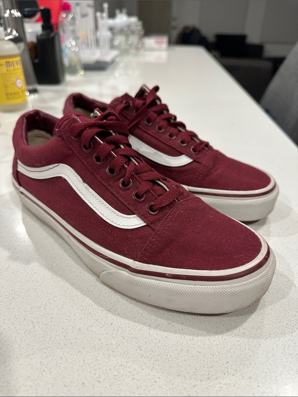 Burgundy Vans